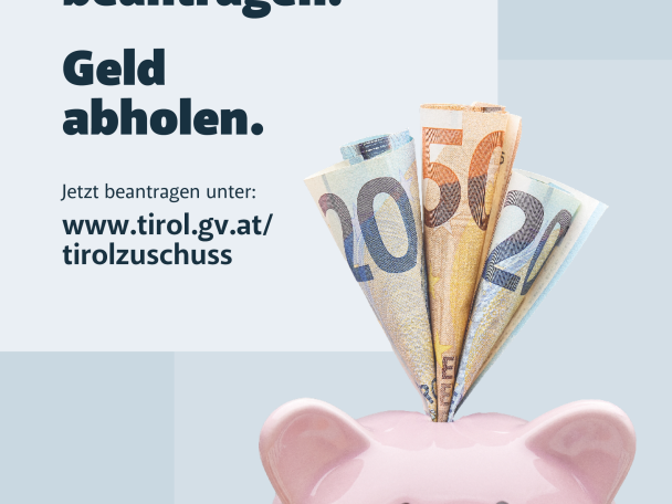 Plakat Tirol-Zuschuss